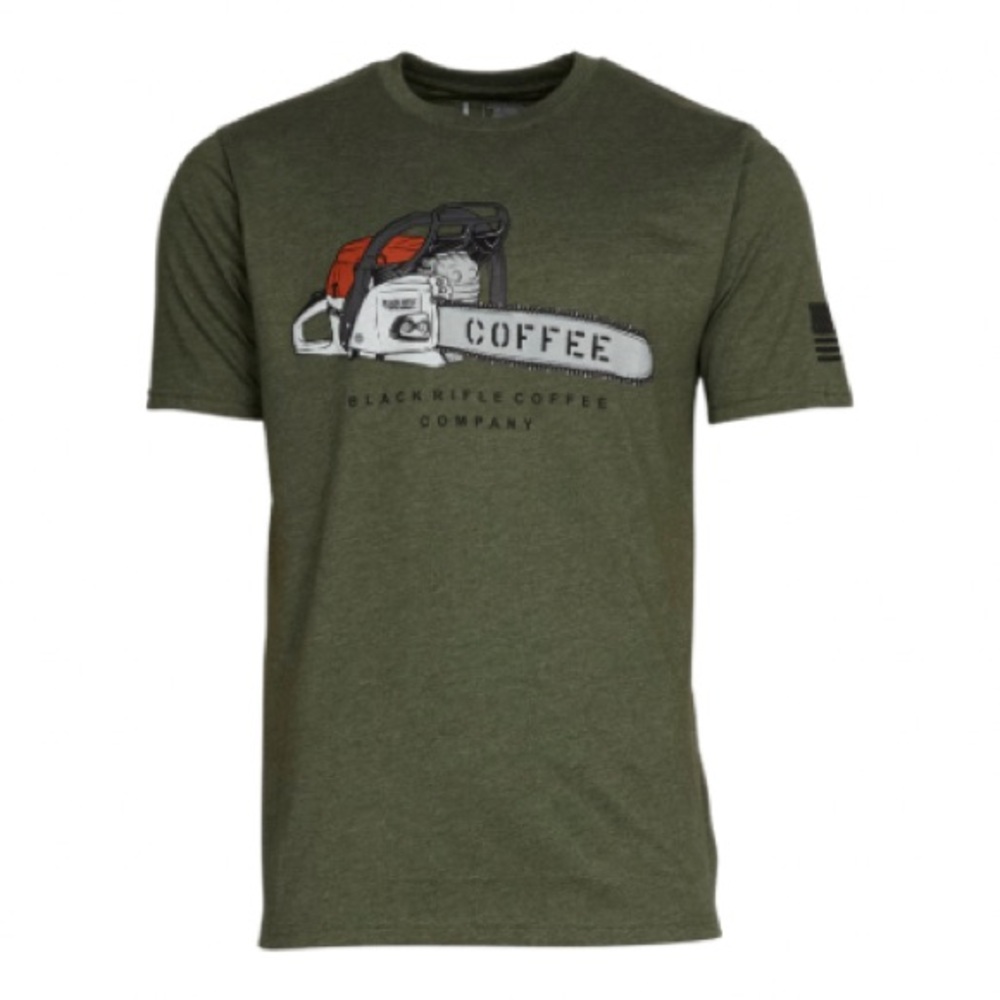 Black Rifle Coffee Company Mens Graphic Tee Olive Green - Size M